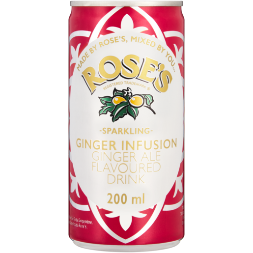 Rose's Ginger Infusion Sparkling Drink 200ml