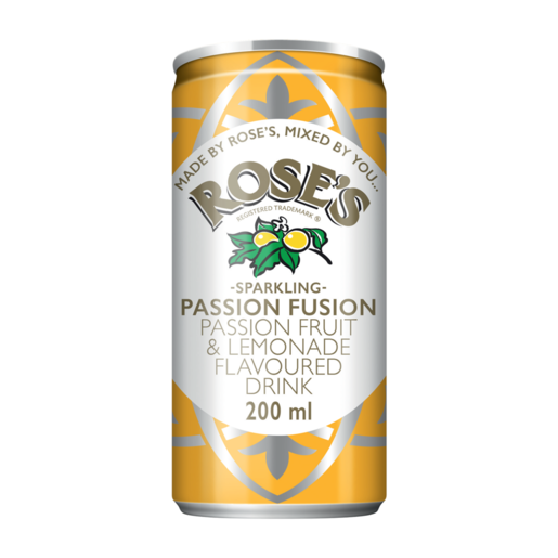 Rose's Passion Fusion Sparkling Drink 200ml