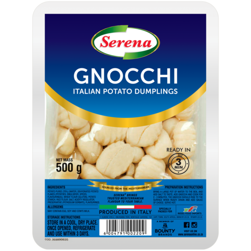 Serena Gnocchi Potato Dumplings 500g