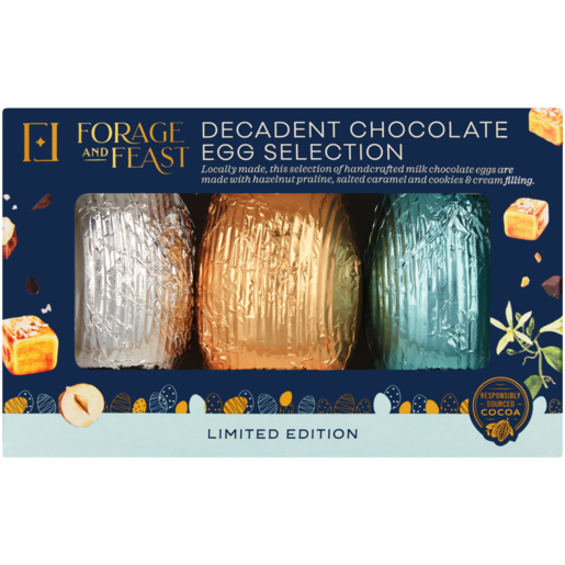 Forage And Feast Decadent Chocolate Egg Selection 120g