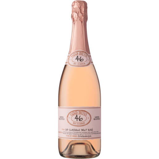 Odd Bins Bin 46 Cap Classique Brut Rosé Rosé Wine Bottle 750ml