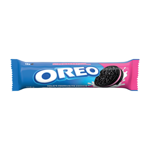 OREO Strawberry Crème Flavoured Cookies 119g