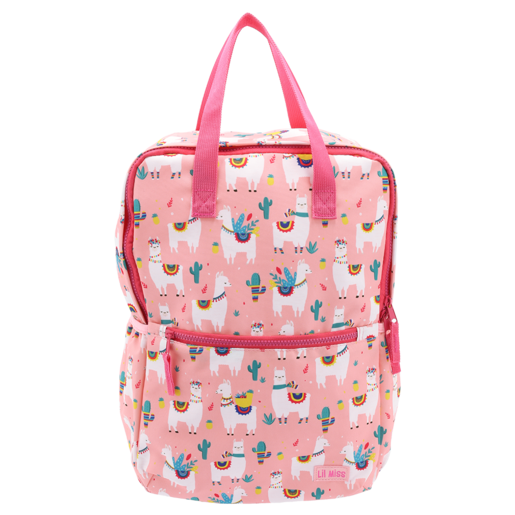 Lil Miss Pink Llama Backpack 28 x 37 x 16cm