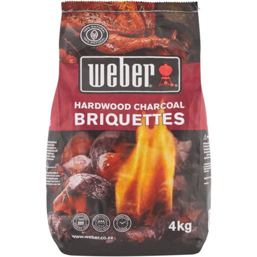 Weber Hardwood Charcoal Briquettes 4kg 