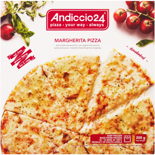 Andiccio24 Frozen Margherita Pizza 200g