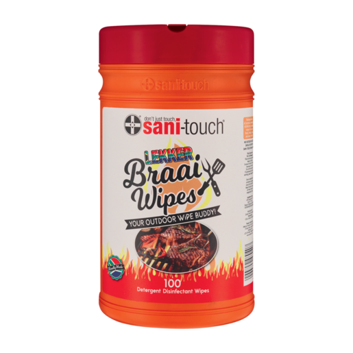 Sani-Touch Biodegradable Braai Wipes 100 Pack