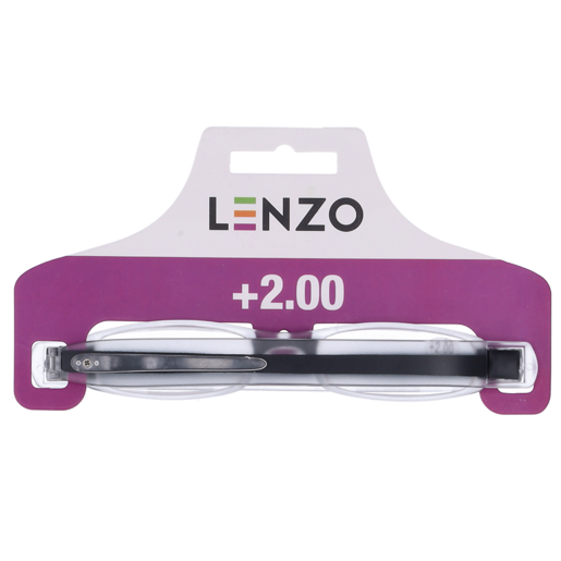 Lenzo +2.00 Foldable Reading Glasses