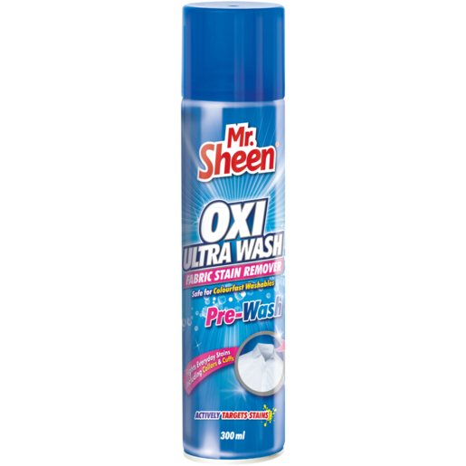 Mr. Sheen Oxi Ultra Fabric Stain Remover Pre-Wash 300ml