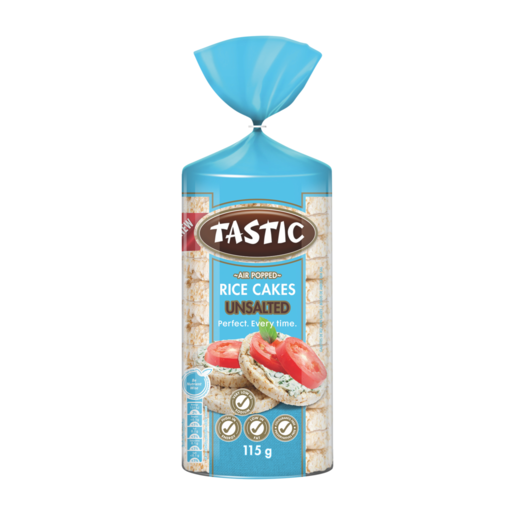 Tastic Unsalted Air Popped Rice Cakes 115g