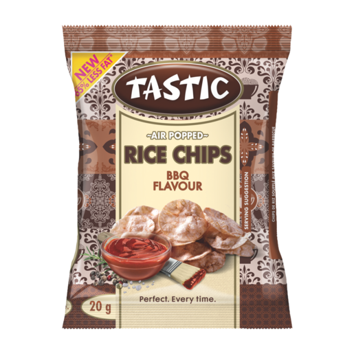 Tastic BBQ Flavour Air Popped Rice Chips 20g