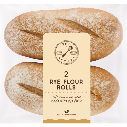The Bakery Rye Flour Rolls 2 Pack