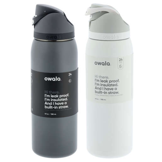 Owala Stainless Steel FreeSip Water Bottle - Black, 40 oz - Fry's