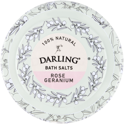 Darling Olives Rose Geranium Bath Salts 280g 