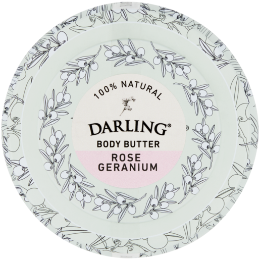 Darling Olives Rose Geranium Body Butter 150g 
