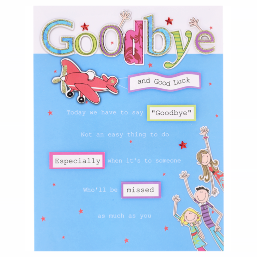 Good Bye & Good Luck Gigantic Everyday Card