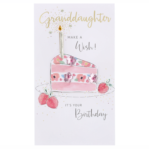 Everyday Champagne Happy Birthday Granddaughter Card