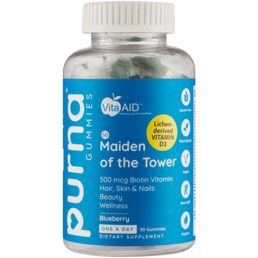 Vita-Aid Purna Blueberry Flavour Maiden of the Tower Gummies 30 Pack