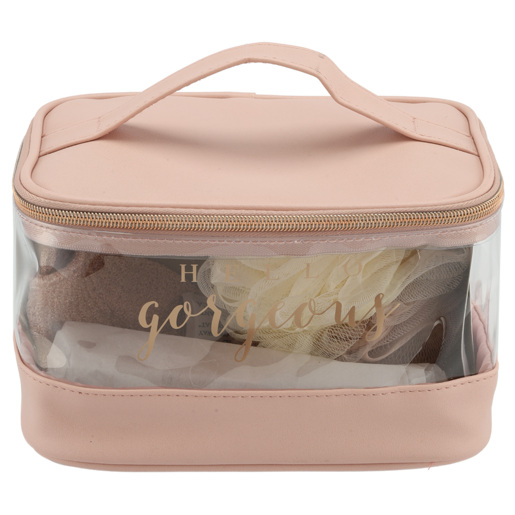 Gorgeous Traincase Toiletry Bag with Accessories 11 Piece