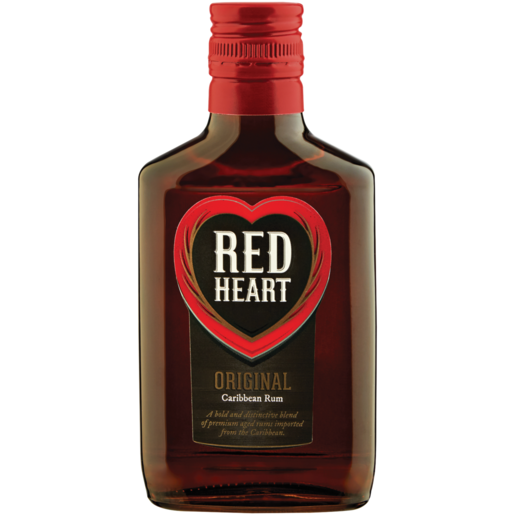 Red Heart Original Caribbean Rum Bottle 200ml