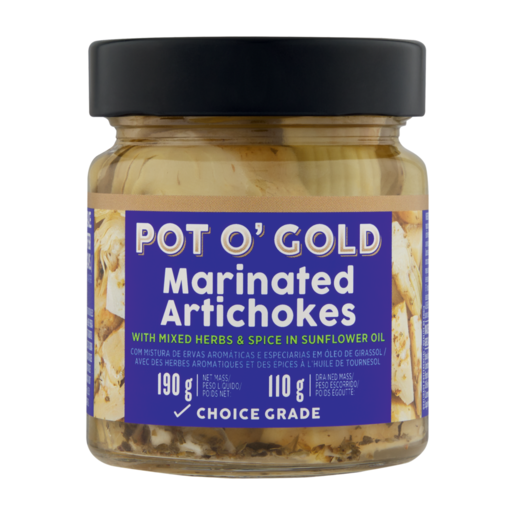 Pot O' Gold Marinated Artichokes 190g