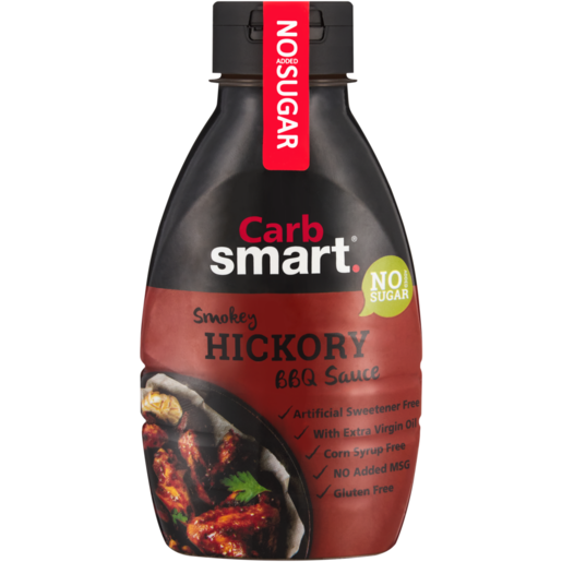 Carb Smart Smokey Hickory BBQ Sauce 330ml 
