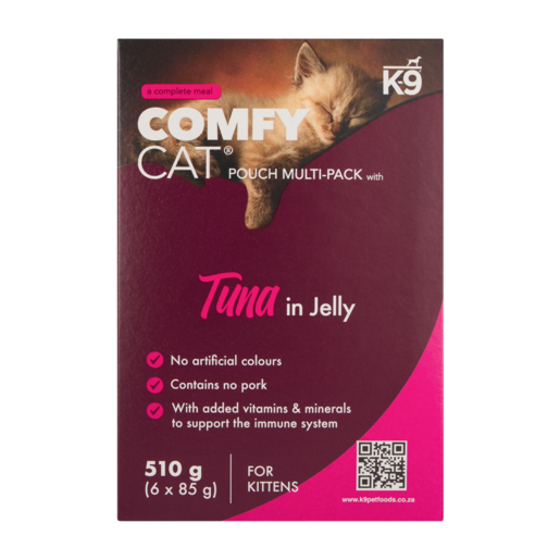 K9 Comfy Cat Tuna In Jelly Wet Kitten Food 6 x 85g