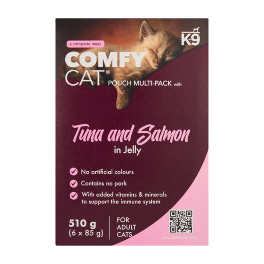 K9 Comfy Cat Tuna And Salmon In Jelly Wet Cat Food 6 x 85g