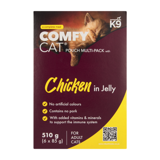 K9 Comfy Cat Chicken in Jelly Wet Cat Food 6 x 85g