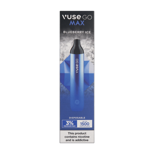 Vuse Go Max Blueberry Ice 3% Nicotine Disposable ePod - Not for sale to under 18s