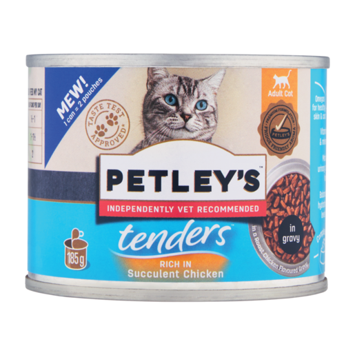 Petley's Tenders with Succulent Chicken Adult Wet Cat Food 185g
