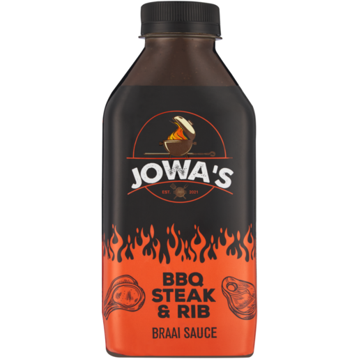 Jowa's BBQ Steak & Rib Braai Sauce 500ml 