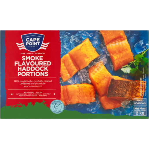 Cape Point Smoked Flavoured Haddock Portions 2kg