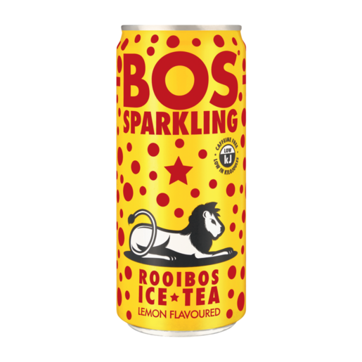 BOS Lemon Flavoured Sparkling RooiBOS Ice Tea 300ml