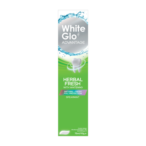 White Glo Advantage Herbal Fresh Toothpaste 75ml