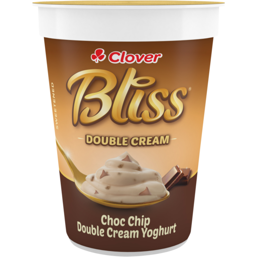Clover Bliss Choc Chip Double Cream Yoghurt 150g
