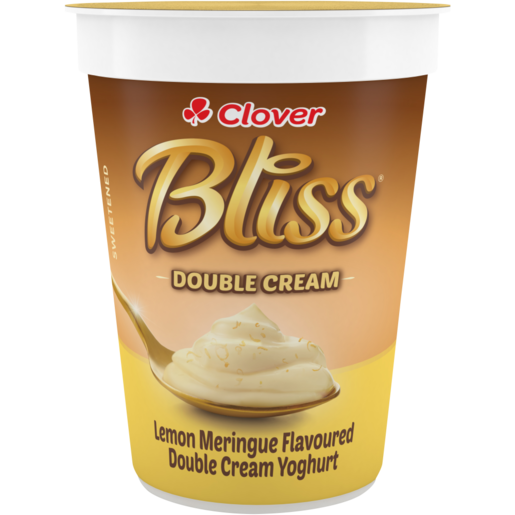 Clover Bliss Lemon Meringue Double Cream Yoghurt 150g