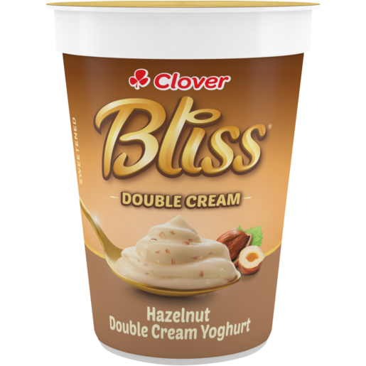 Clover Bliss Hazelnut Double Cream Yoghurt 150g