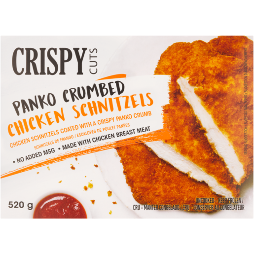 Crispy Cuts Frozen Panko Crumbed Chicken Schnitzels 520g