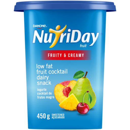 Danone NutriDay Fruit Fruit Cocktail Low Fat Dairy Snack 450g