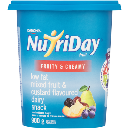 Danone NutriDay Fruity & Creamy Mixed Fruit Flavoured Low Fat Dairy Snack 900g