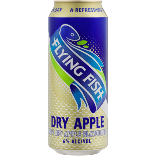 Flying Fish Dry Apple Flavoured Premuim Beer Can 500ml
