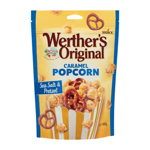 Werther's Original Sea Salt & Pretzel Caramel Popcorn 140g