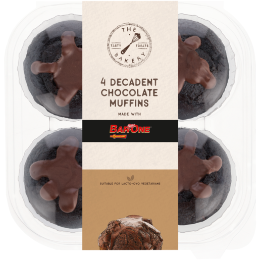 The Bakery Bar-One Chocolate Muffins 4 Pack