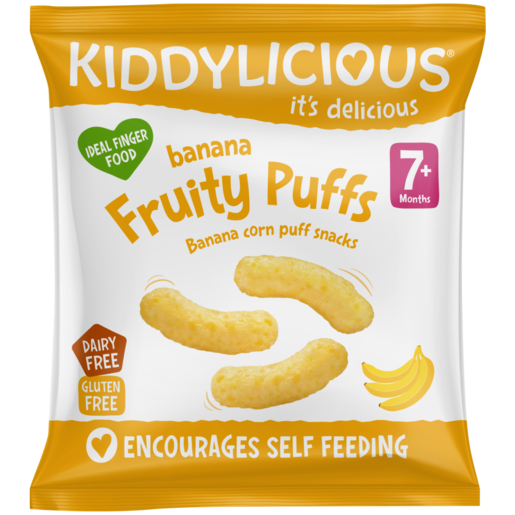 Kiddylicious Banana Fruity Puffs 10g