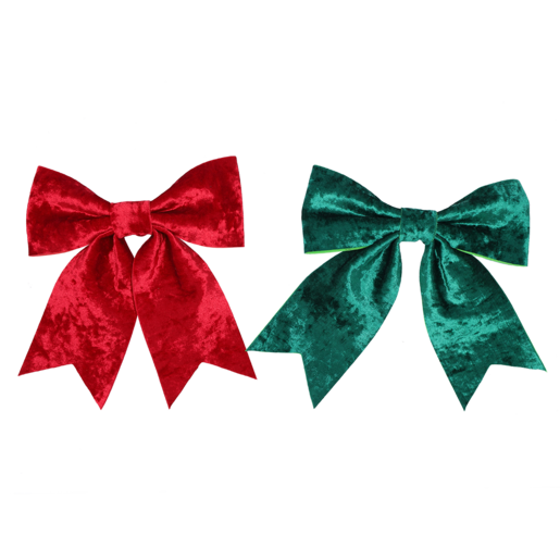 Santa's Choice Velour Bow (Assorted Item - Supplied At Random)