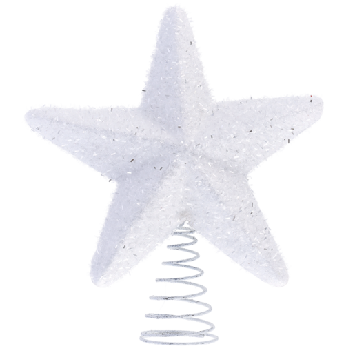 Santa's Choice White Star Tree Top 