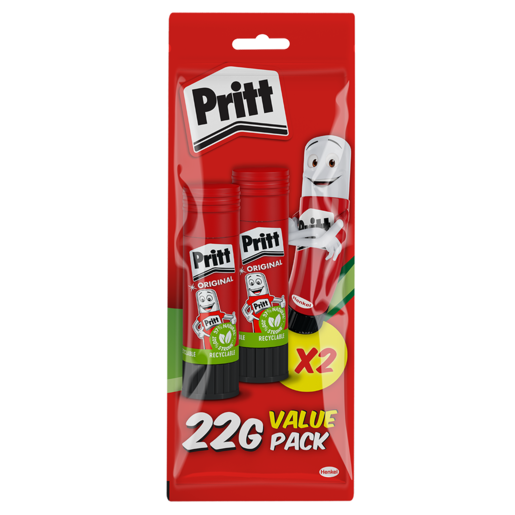 Pritt Twinpack Glue Stick 22g 2 Pack