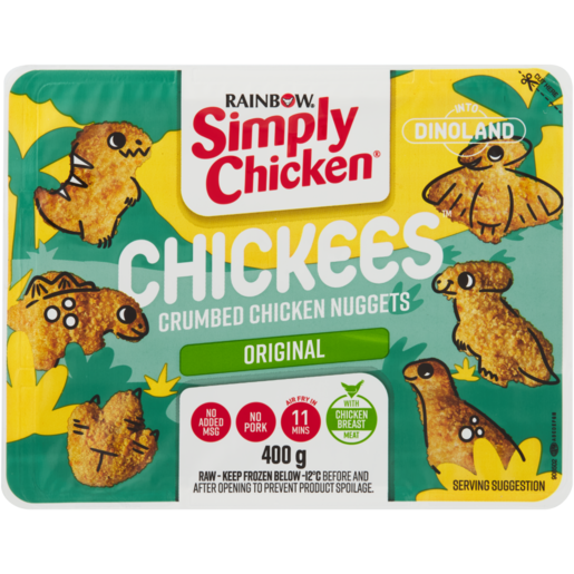 Simply Chicken Into Dinoland Chickees Crumbed Chicken Nuggets 400g