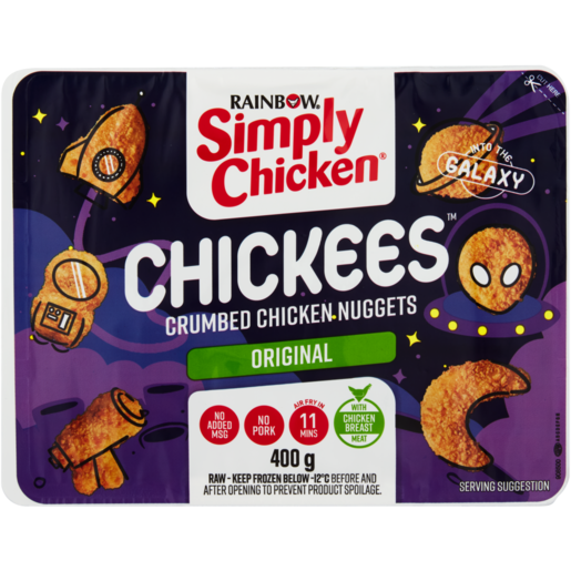 Simply Chicken Into the Galaxy Chickees Crumbed Chicken Nuggets 400g