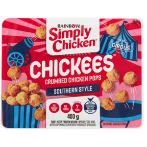 Rainbow Simply Chicken Chickees Southern Style Crumbed Chicken Pops 400g |  Frozen Breaded Chicken | Frozen Meat & Poultry | Frozen Food | Food |  Checkers ZA
